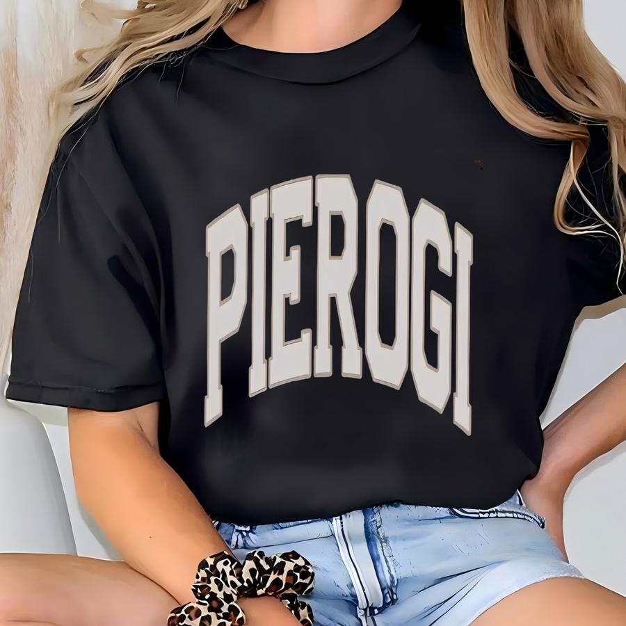Polish Pierogi Crewneck Sweatshirt, Retro Varsity Style T-shirt
