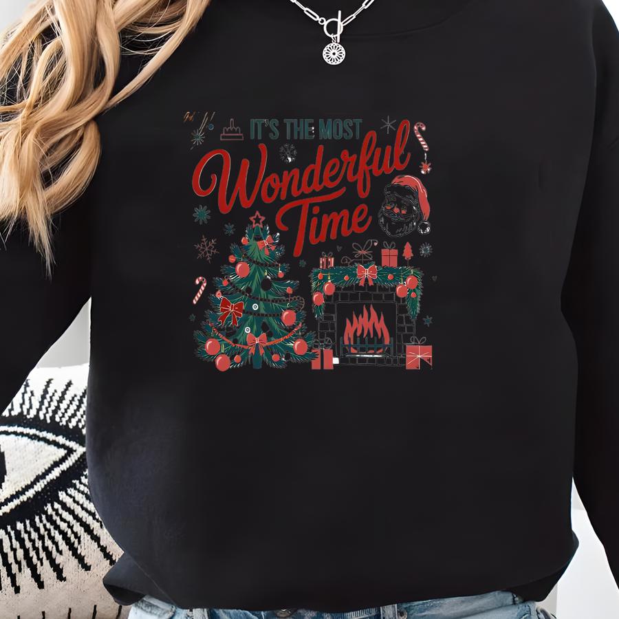 Christmas Tee: Vintage Holiday Vibes Sweatshirt