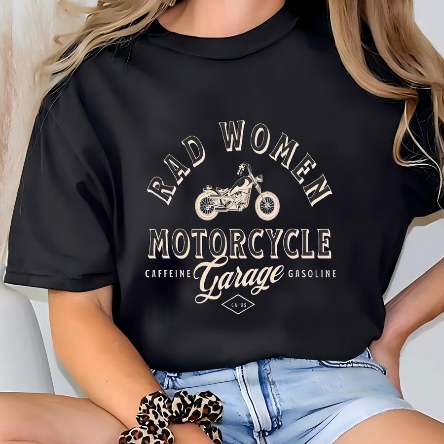 Vintage Motorcycle Garage Crewneck Sweatshirt: Biker Gift T-shirt