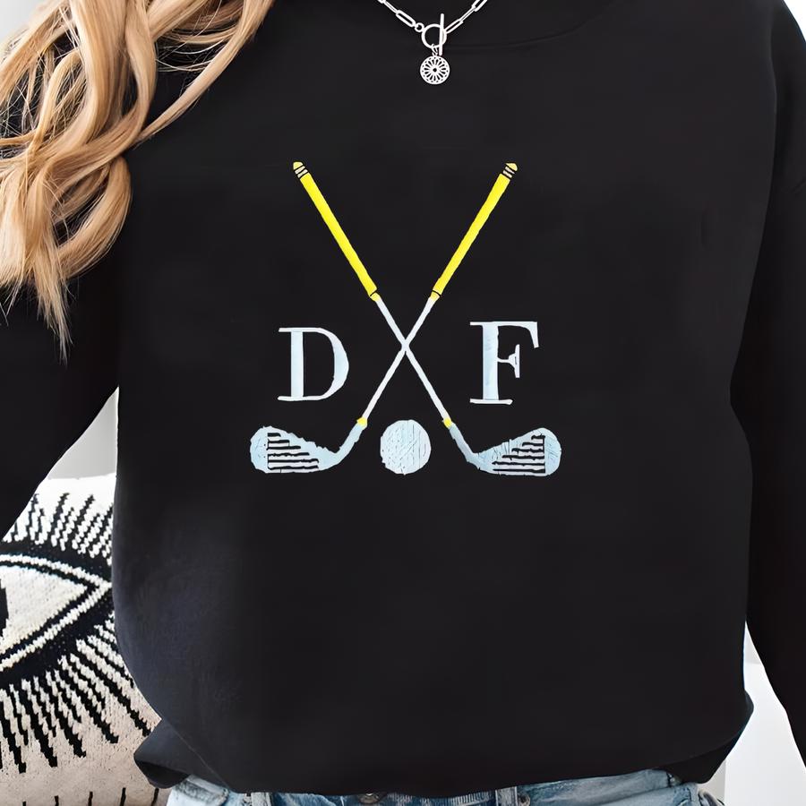 Personalized Golfers Initials Golf S Sweatshirt