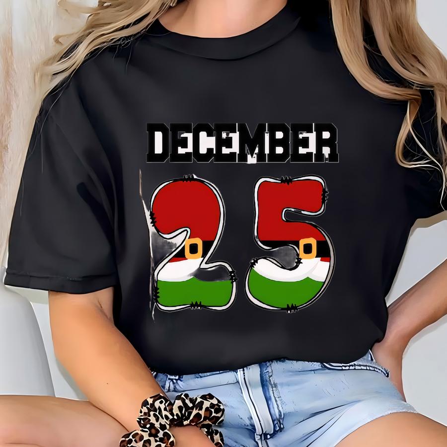 December 25 Christmas Shirt Matching Family Shirts, December 25 Hoodie, Christmas Couple Shirt, Holiday Shirt, Christmas Shirt, Santa Shirt T-shirt