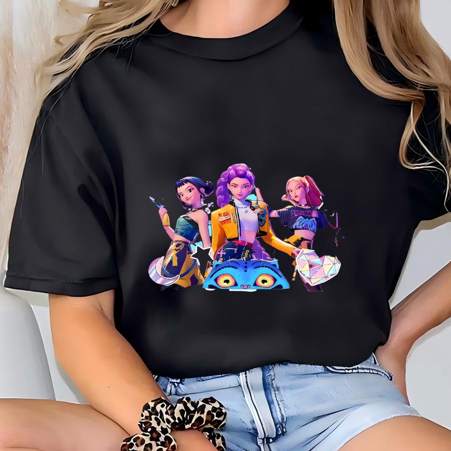 Birthday Girl Huntrix Kpop Theme Shirt - Kids Tee T-shirt