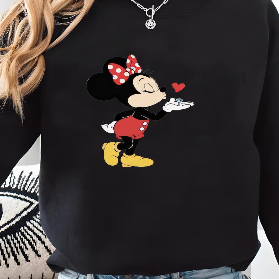 Christmas Shirt Last Christmas As A Miss Mouse Shirt Christmas Shirt Christmas With A Bow On The Sve, Red Bow Sweatshirt