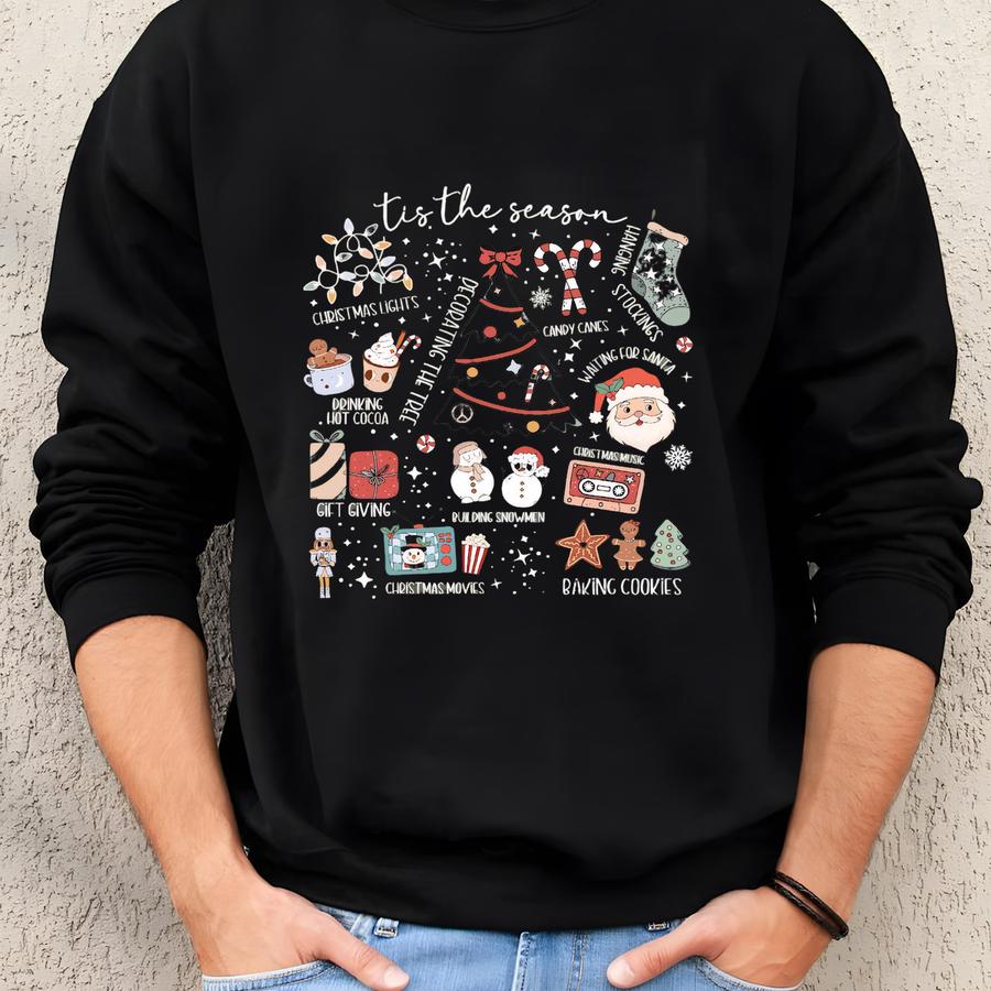 Tis The Season Sweatshirt, Christmas Tis The Season Hoodie, Merry Christmas Shirt, Christmas T-shirt, Cute Winter Shirt, Xmas Trip Tee Sweatshirt Tis The Season Sweatshirt, Christmas Tis The Season Hoodie, Merry Christmas Shirt, Christmas T-shirt, Cute Winter Shirt, Xmas Trip Tee Sweatshirt