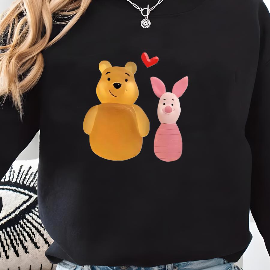 Personalized Pooh Piglet Friendship Ornament - Holiday Keepsake Sweatshirt