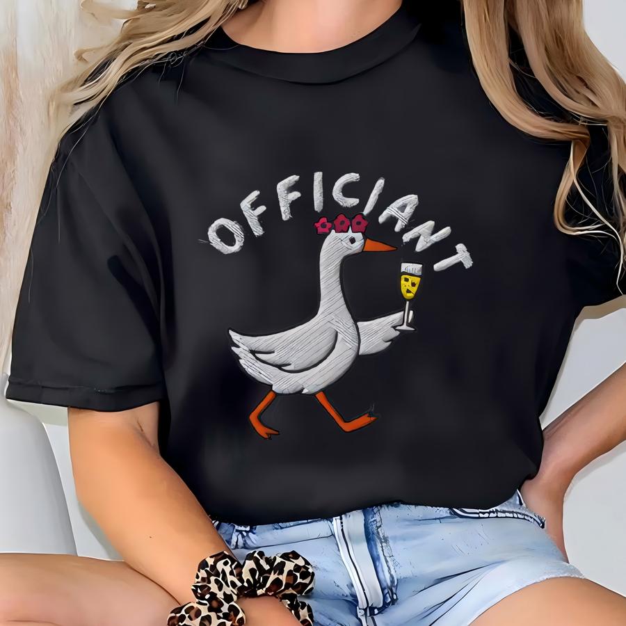 Wedding Officiant Sweatshirt, Silly Goose Officiant Sweatshirt T-shirt