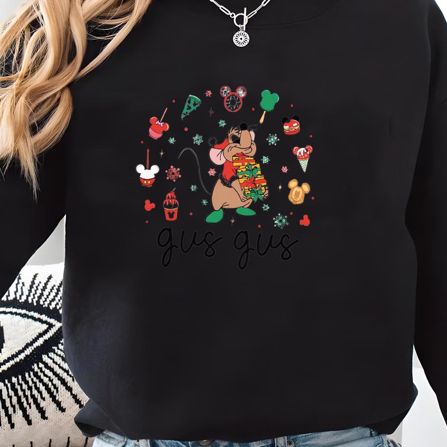 Gus Gus Christmas Sweatshirt,cute Family Christmas Hoodie,youth Christmas Sweatshirt, Xmas Hoodie, Christmas Gift Sweatshirt