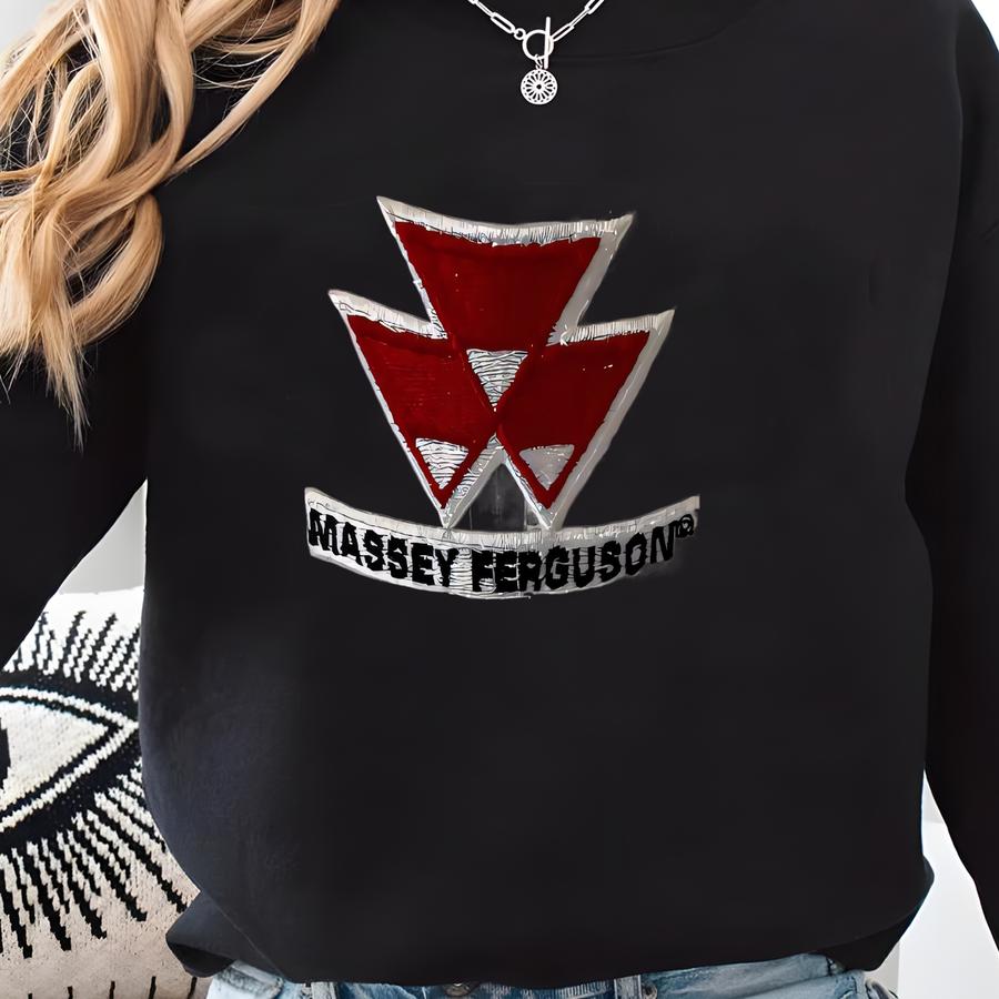 Massey Ferguson Vtg Hat Strap Back White Red Logo K Products Nwot Sweatshirt