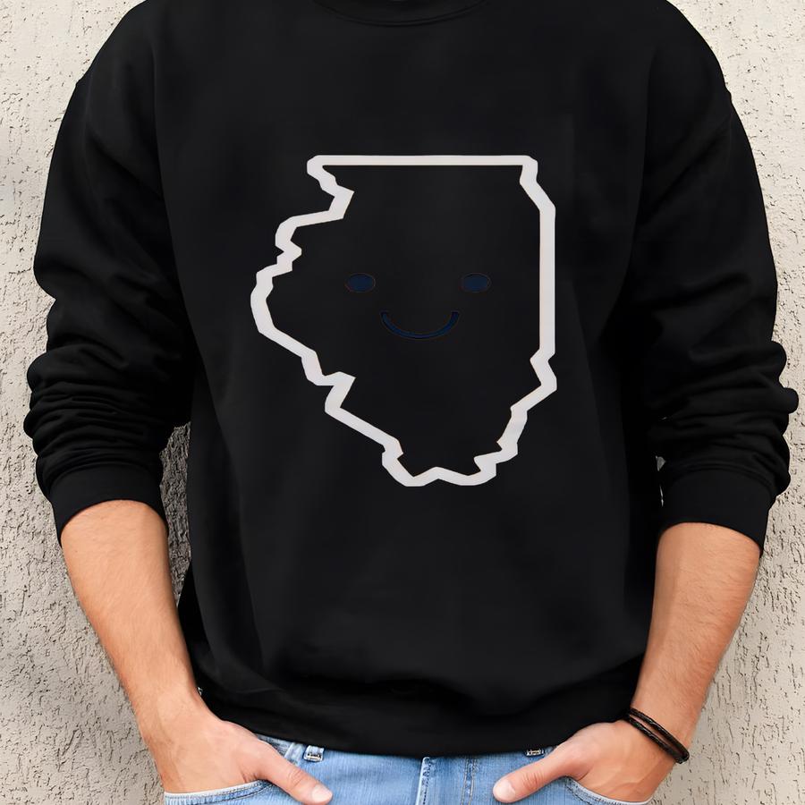 Illinois Face T-shirt Sweatshirt