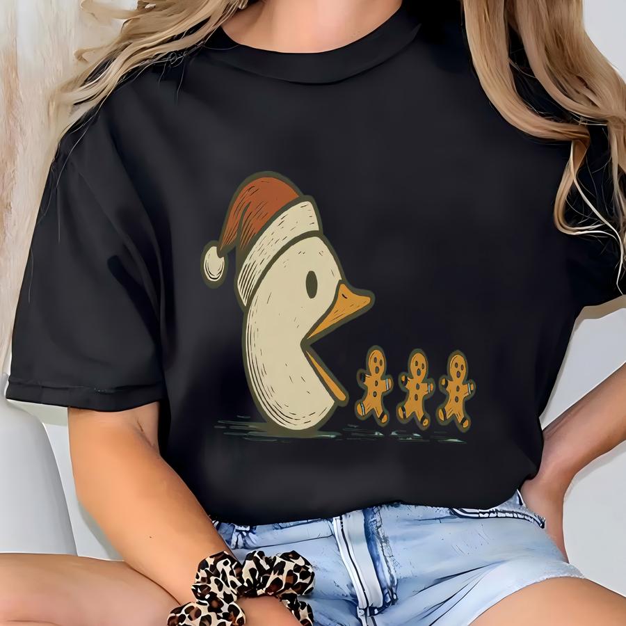 Funny Christmas Goose Shirt, ® Festive Xmas Hoodie, Funny Goose Holiday Shirt, X-mas Gift T-shirt