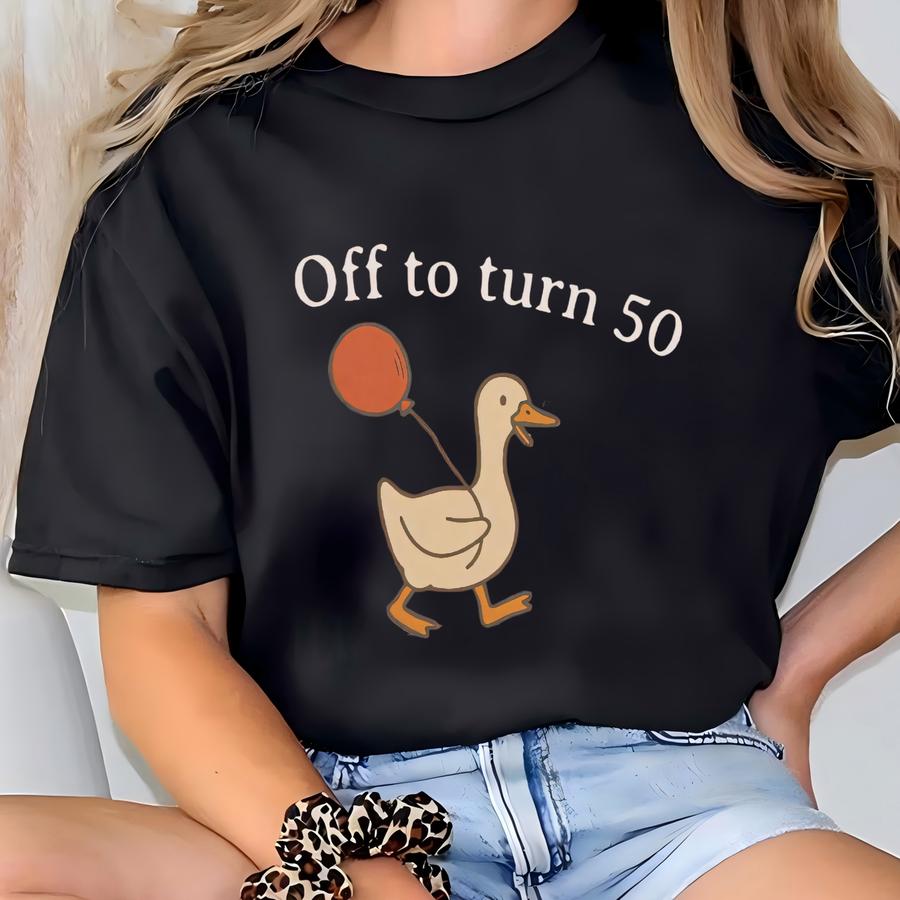50th Birthday Gift For Her, ® 50th Birthday Goose Hoodie, Funny Birthday Celebration Tee, 50th B-day Gift, Goose Bday T-shirt