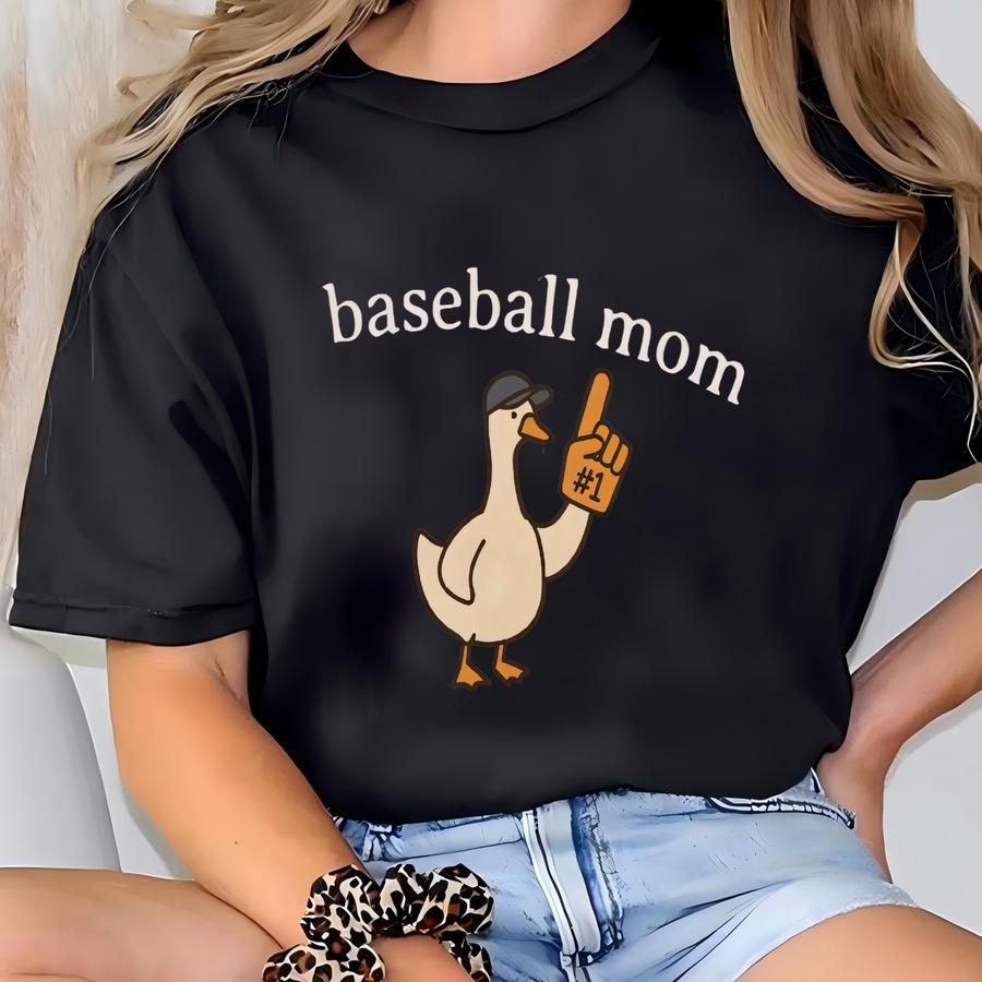 Funny Baseball Mom Goose Shirt, ® Baseball Hoodie, Baseball Mama Tee, Mothers Day Gift, Gift For Baseball Mom T-shirt