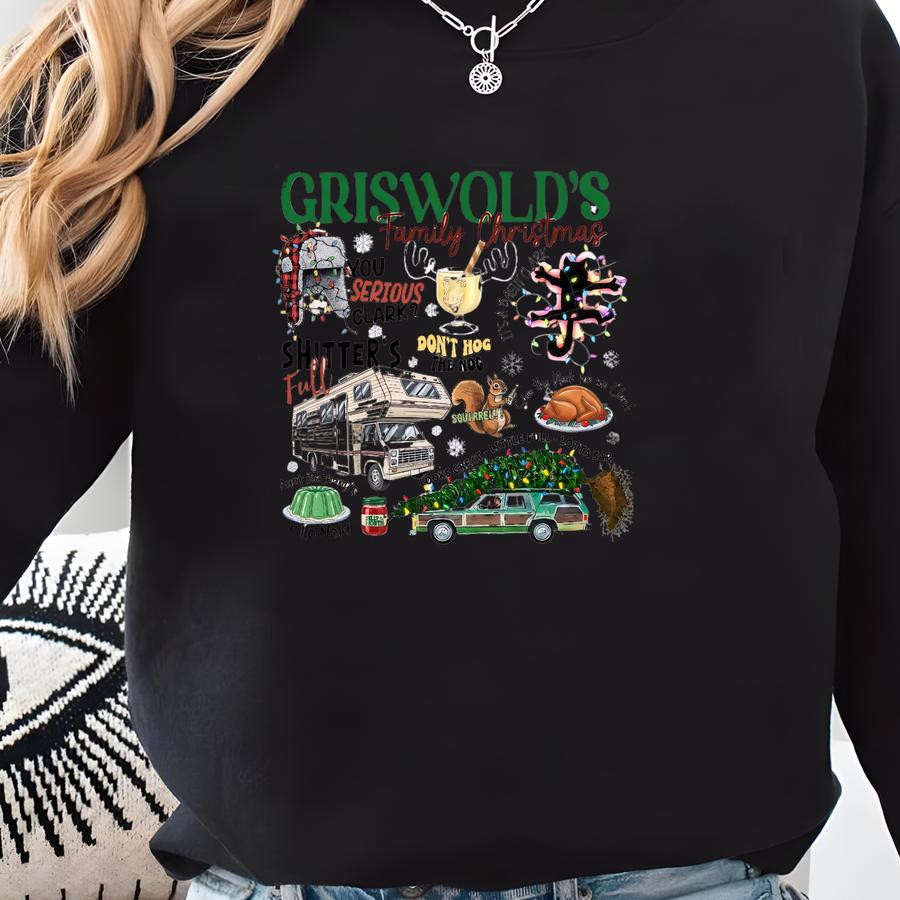 © Griswold Christmas Family Shirt, Grisworld Christmas Tree T-shirt, National Lampoon Vacation Shirt, Christmas Movie Shirt Sweatshirt