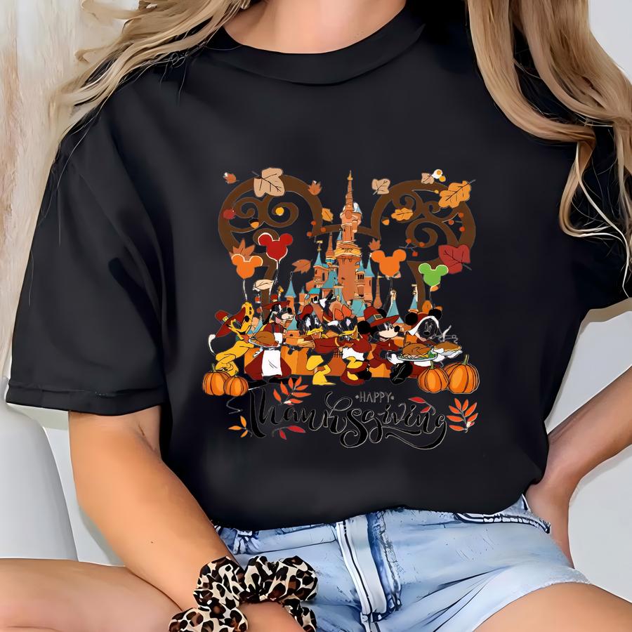 Custom And Friends Thanksgiving Sweatshirt | Thanksgiving Matching Family Hoodie For Thanksgiving Dinner T-shirt