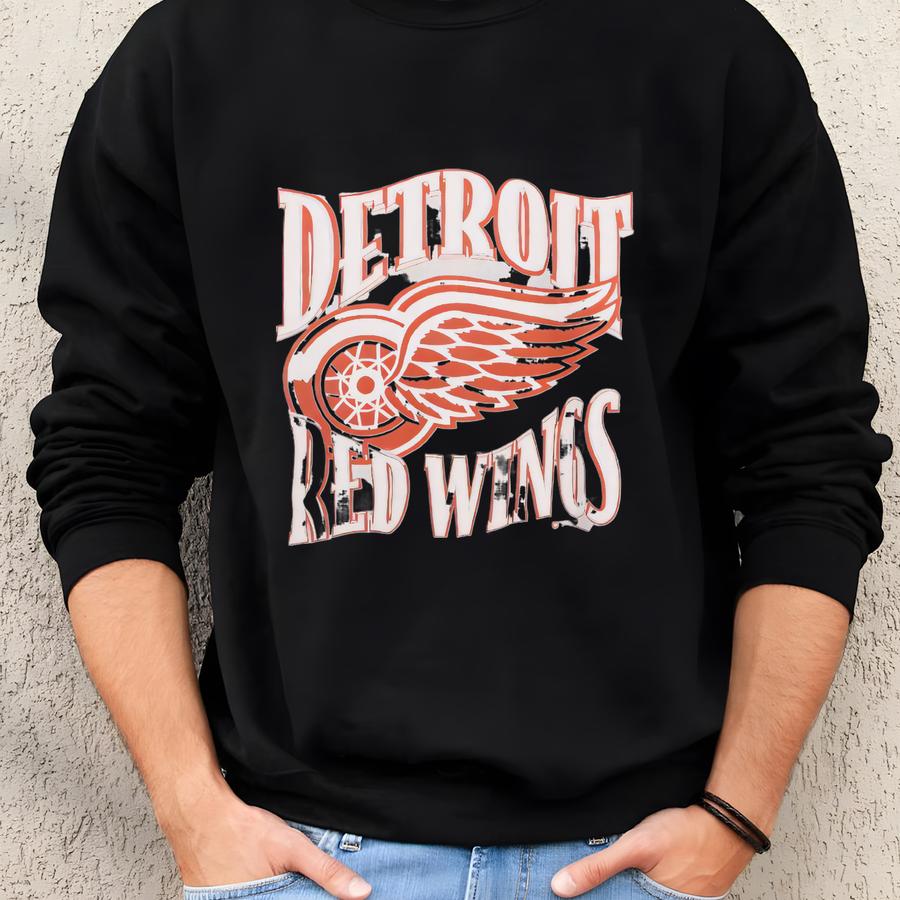 Vintage Detroit Red Wings Sweatshirt Crewneck Size Xl  Sweatshirt