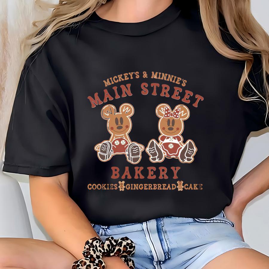 And Main Street Bakery Sweatshirt, Gingerbread Ears Tee, Christmas Sweatshirt, Christmas Cookies T-shirt