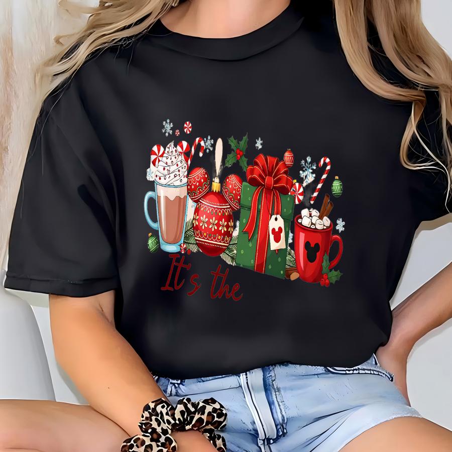 Christmas Shirt, Holiday Shirt, Festive Hot Chocolate Shirt, Land Xmas Trip Tee, Kids Christmas Gift, Toddler Tee T-shirt
