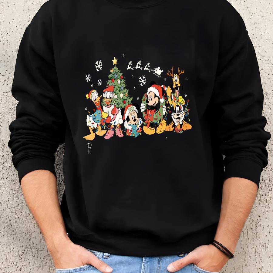 ® Vintage It's The Wonderful Time Of The Year Christmas Shirt, Cartoon And Friends Christmas Party 2025 Sweatshirt