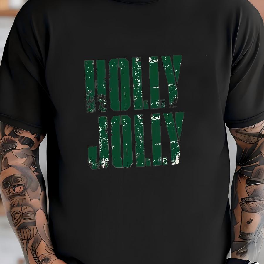 Christmas Sayings Shirt Comfort Colors, Holly Jolly, All The Way Jingle, Cozy, Let It Snow, Freezin Season, Matching Family Christmas Crew Shirt
