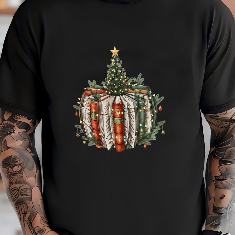 Christmas Book Tree Hoodie Sweatshirt, Book Lover Holiday Pullover, Librarian Xmas Sweater, All Booked For Christmas Gift Shirt Christmas Book Tree Hoodie Sweatshirt, Book Lover Holiday Pullover, Librarian Xmas Sweater, All Booked For Christmas Gift Shirt