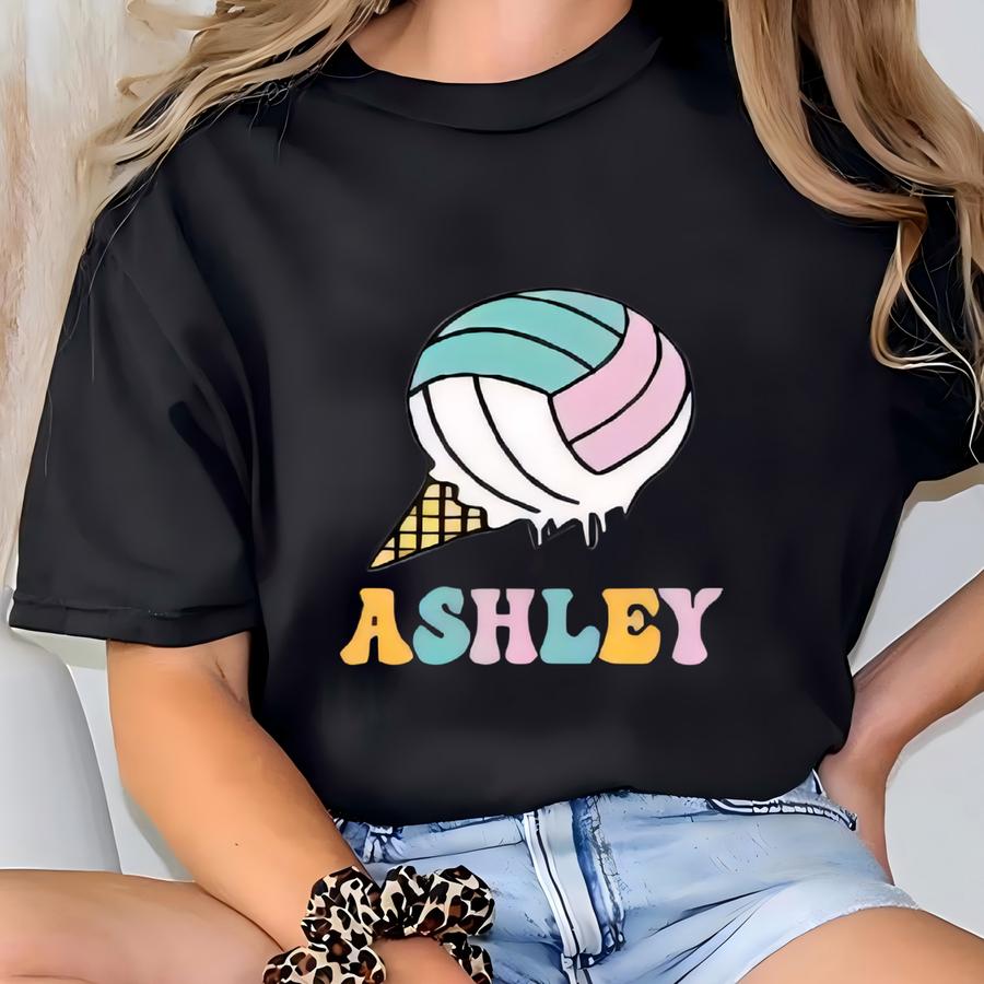 Custom Get Ice Cream Sweatshirt, If You A Soft Serve Go Get Ice Cream Sweater, Custom Ice Cream Name Hoodie, Playing Volley Girls Hoodie, Bp T-shirt