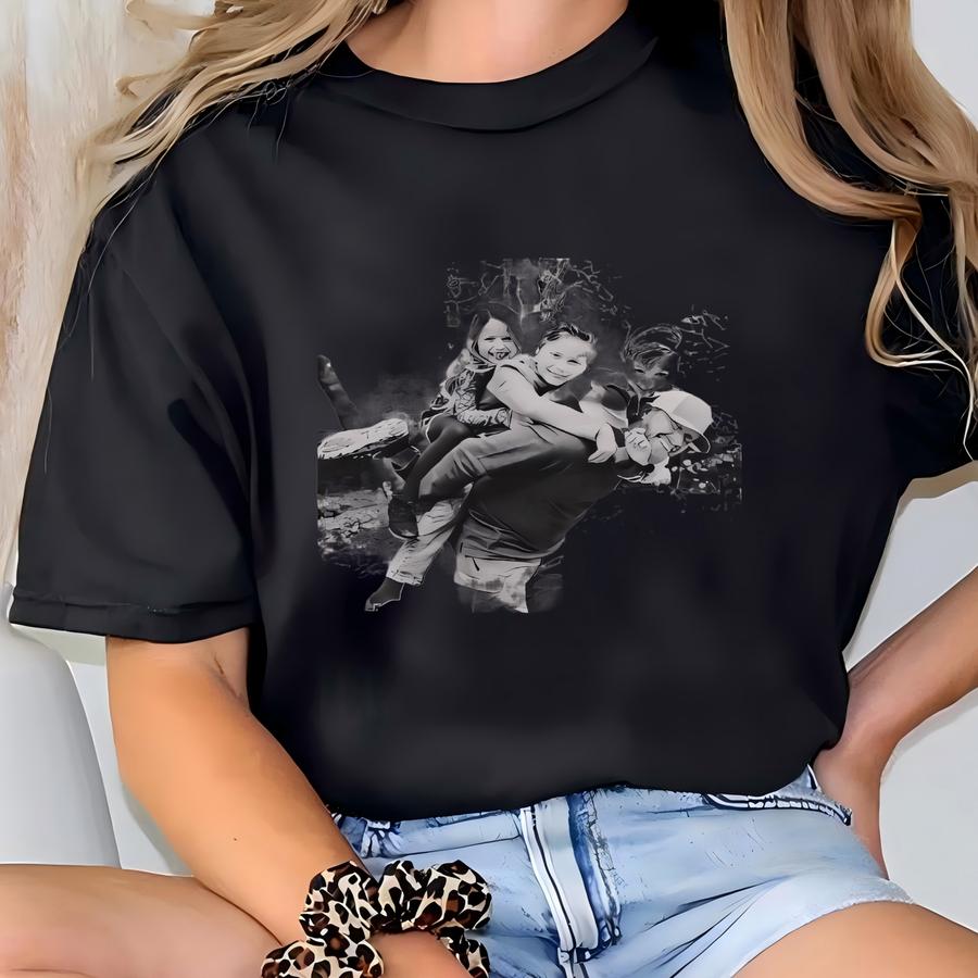 Custom Photo Dad Shirt, Personalised Dad Shirt, Custom Picture Shirt For Dad, Fathers Day Gift, Dad T Shirt, Dad Gift T-shirt