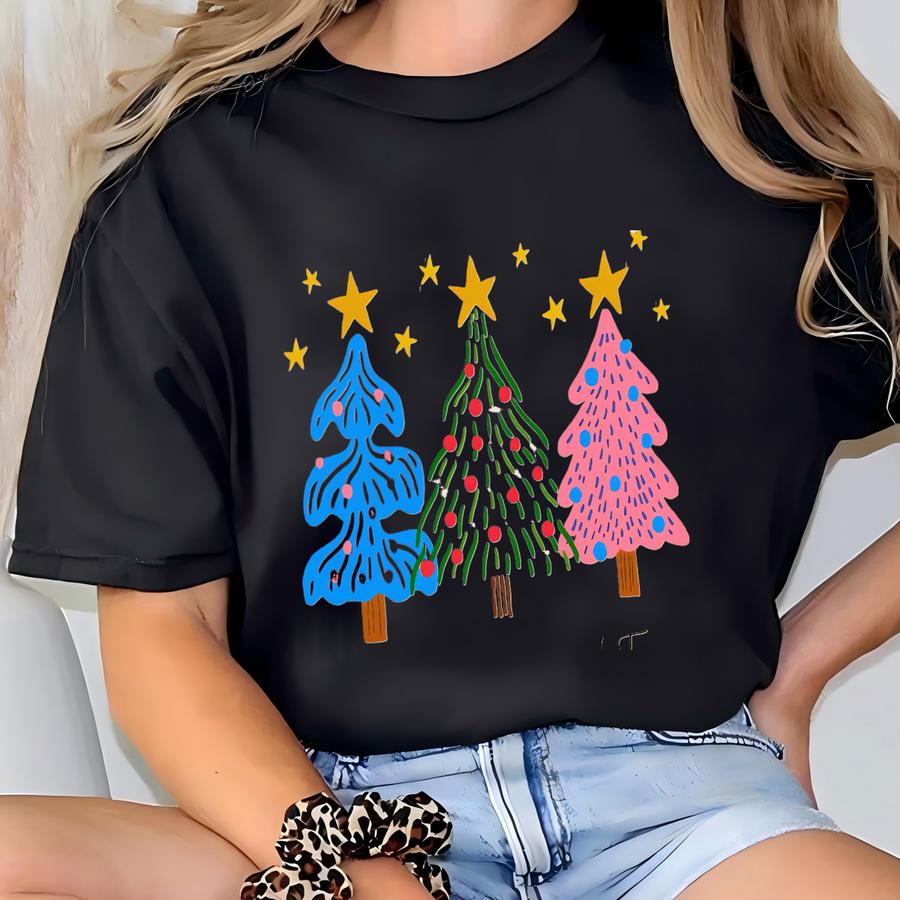 Its The Most Wonderful Year Sweater, Xmas Tree Sweater, Colorful Tree Pattern, Xmas Shirt, Retro Holiday Shirt, Xmas Tree Sweater T-shirt Its The Most Wonderful Year Sweater, Xmas Tree Sweater, Colorful Tree Pattern, Xmas Shirt, Retro Holiday Shirt, Xmas Tree Sweater T-shirt