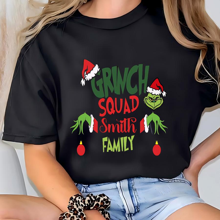 Personalized  Family Christmas Shirts, Funny Matching Holiday Tee, Mas Kids Shirt, Family Holiday Outfit, Gift Idea T-shirt