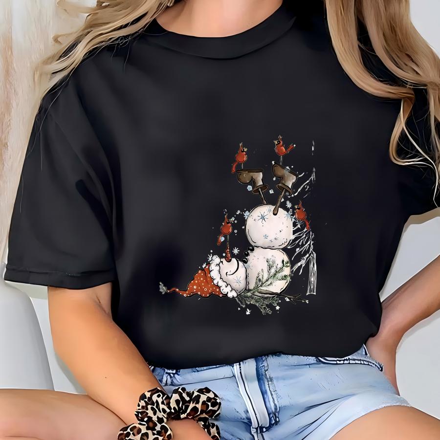 Snowman Shirt, Christmas Sweatshirt, It's The Most Wonderful Time Of The Year Tee, Christmas Hoodie, Christmas Shirt For Women, Xmas Sweater T-shirt