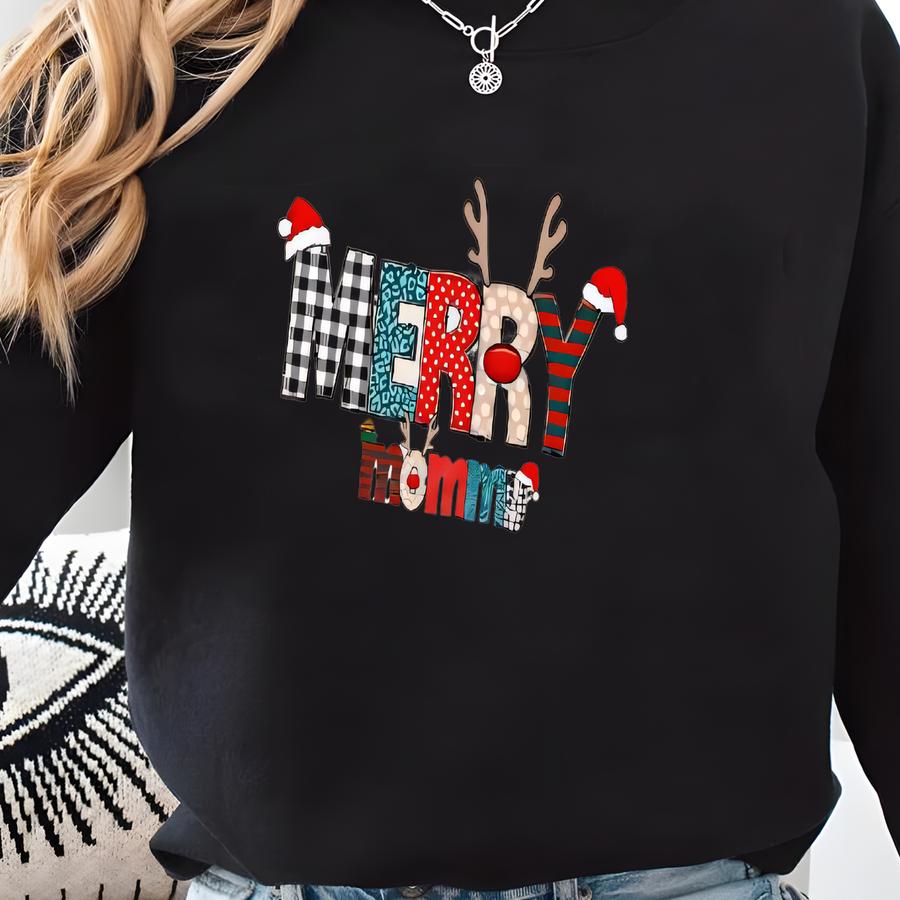Merry Family T-shirts, Mommy And Me Christmas Sweatshirts, Matching Christmas Sweatshirts, Christmas Outfit, Matching Christmas Sweatshirts Sweatshirt