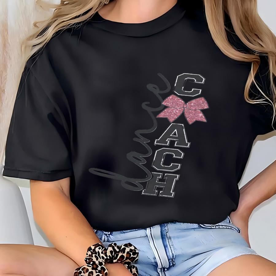 Dance Sweatshirt Personalized Dance Teacher Crewneck Coquette Bow Custom Team Color Dance Instructor Name Shirt Dance Comp Season Gift T-shirt