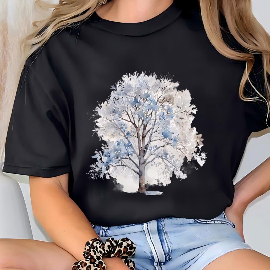 Winter Wonderland Sweatshirt, Cozy Cabin Sweatshirt, Snowy Forest Sweatshirt, Rustic Holiday Sweatshirt, Thanksgiving Gift, Christmas Shirts T-shirt