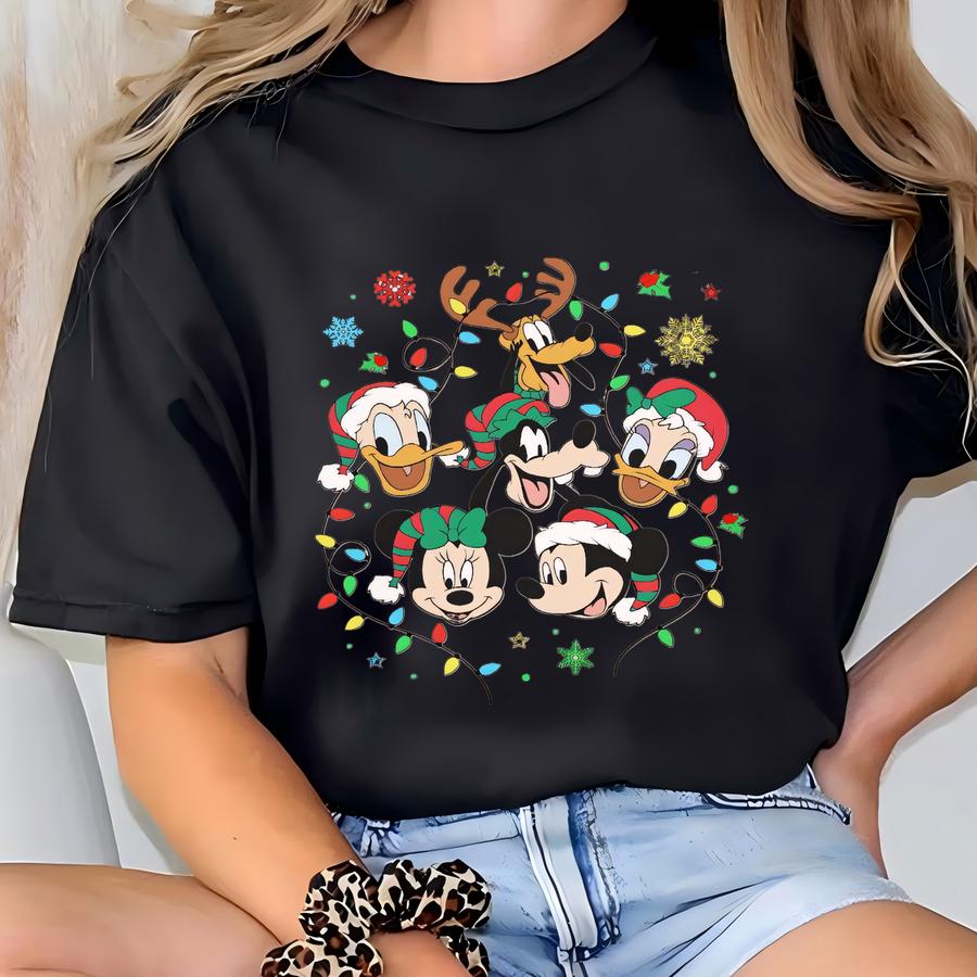 And Friends Christmas Sweatshirt, Christmas Shirt, All Characters Christmas Shirt, Christmas Lights Sweater T-shirt