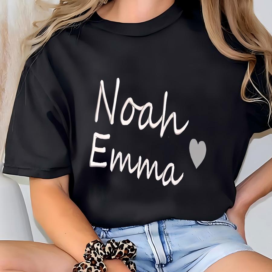 Custom Grandma Sweatshirt: Personalized Kids' Names Sve, Minimalist Momma Sweater T-shirt