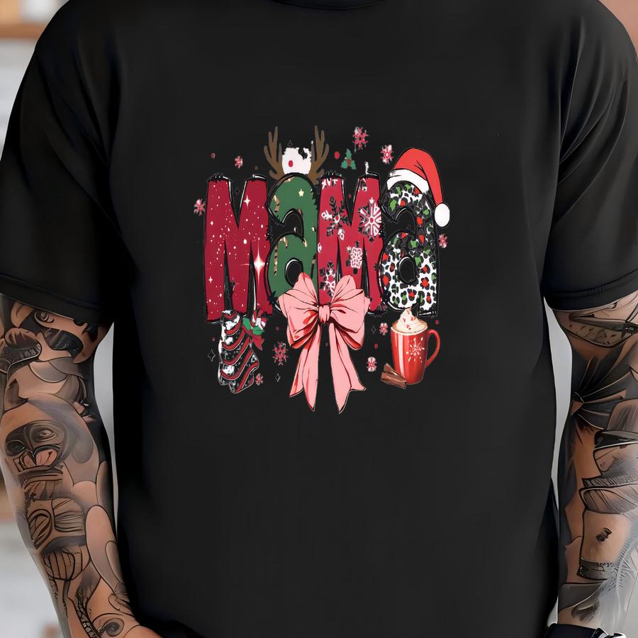Christmas Mama Hoodie Sweatshirt, Mama Claus Pullover, Merry Xmas Outfit, Cute Holiday Gift For Mom, Cozy Festive Season Top Shirt