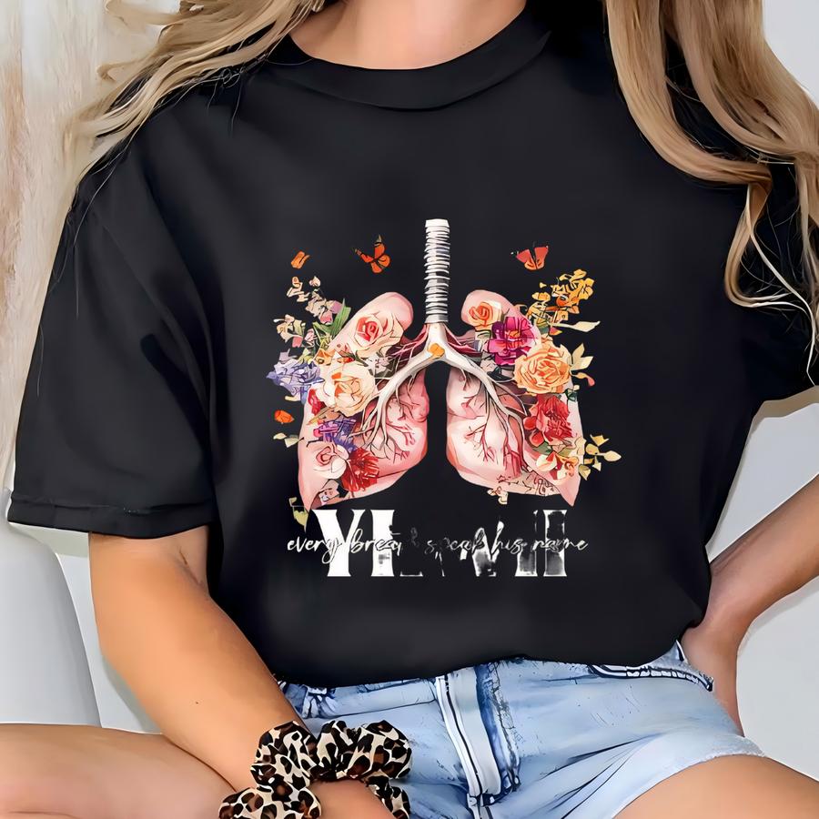 Yhwh Lungs Christian Sweatshirt, Every Breath Speak His Name Hoodie, Faith Apparel Shirt, Yhwh Lungs Hoodie,christian Faith Tee,bible Verse T-shirt