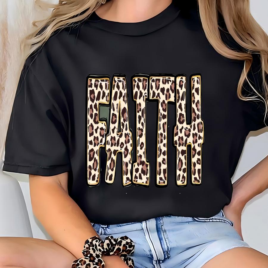 Leopard Faith Ephesians 2:8 Sweatshirt,leopard Print Christian Tee, Faith Graphic Hoodie, Bible Verse Hoodie, Christian Tee Shirt Gift T-shirt
