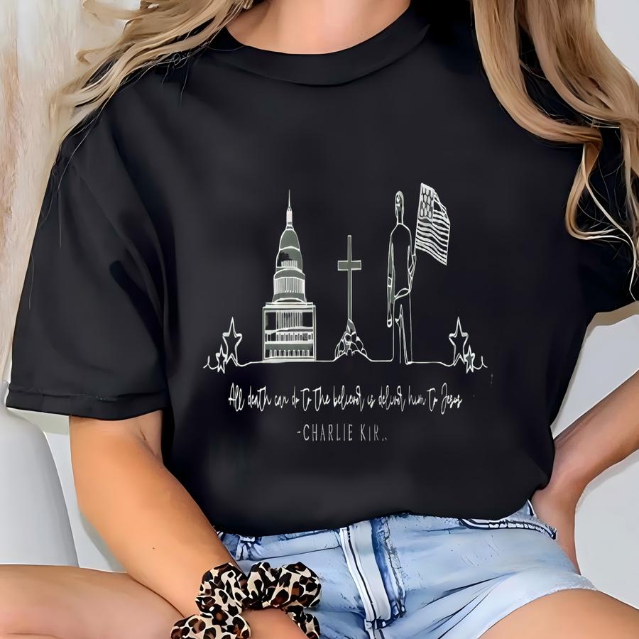 Freedom Sweatshirt Jesus Defeated Death So You Can Live Republican Hoodie Free Speech Support Tee Justice Charlie Tshirt Gift T-shirt