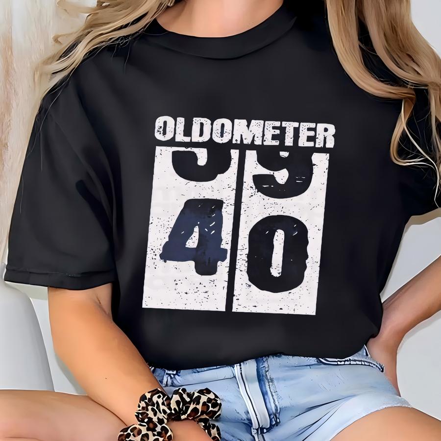 Oldometer Tshirt For Dad, Funny 50th Birthday Shirt For Old Man, Gag Gift For Him, 50th Birthday, Custom Birthday Shirt, Milestone Birthday T-shirt