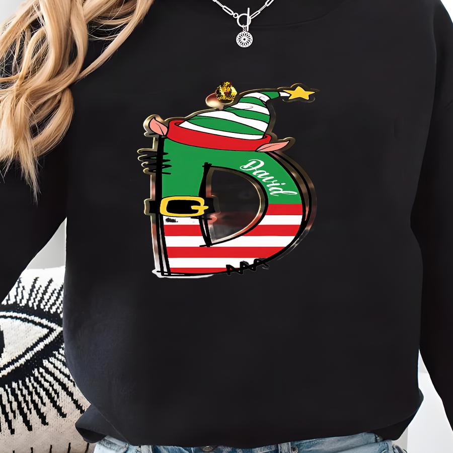 Personalized Christmas Custom Name Ornament, Custom Alphabet Name Christmas Ornament, Baby Christmas, Baby Christmas, Gift For Kids Sweatshirt