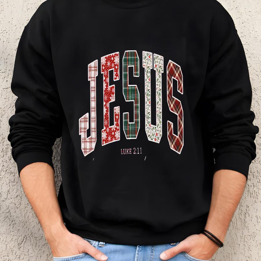 Christian Jesus Sweathirt, Christmas Bible Verse Tshirt, Faith Apparel Gift, Jesus Loves You, The Reason For The Season Sweatshirt
