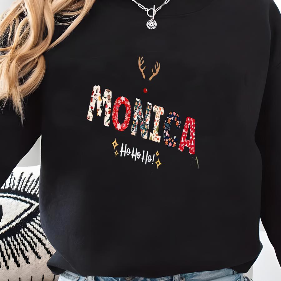 Family Christmas Name Shirt, Custom Christmas Shirt With Name, Alphabet Family Christmas Shirt, Personalized Christmas Family T-shirt Sweatshirt