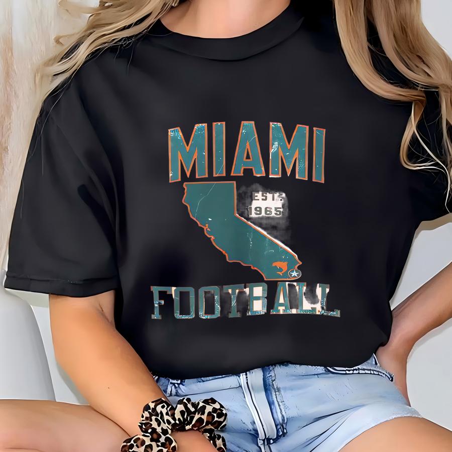 Vintage Dolphins Sweatshirt, Football Unisex Sweatshirt, Gift For Fan, Sport Clothing, , Football Team 2025 T-shirt