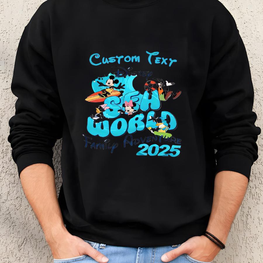 Sea World Family Adventure 2025 Shirt, Sea World Shirt, Family Sea World Adventure Shirt, Sea World Family Adventure Matching Shirts Sweatshirt