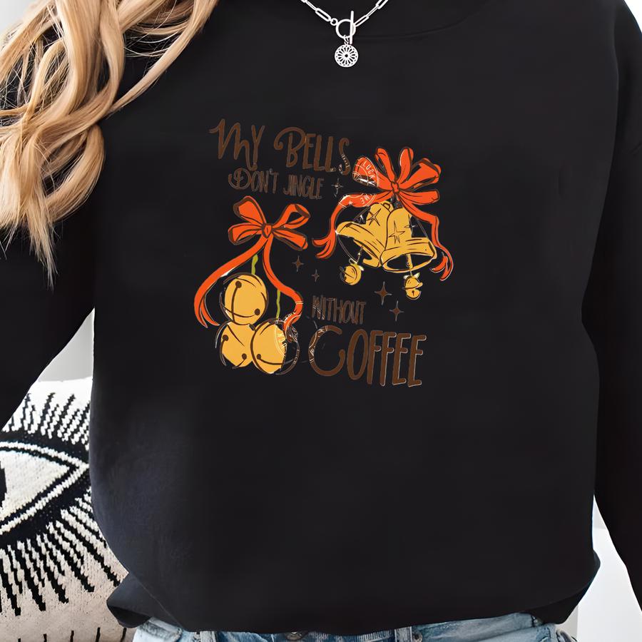 ® Christmas Coffee Sweatshirt, Funny Christmas Sweatshirt, Jingle Bells Christmas Shirt, Festive Holiday Sweater, Cozy Season Sweatshirt