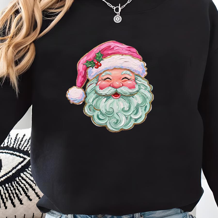 ® Tank Top Santa Tee, Santa Claus Shirt, Cute Santa Claus Xmas Tee, Christmas Gift, Xmas Shirt Sweatshirt