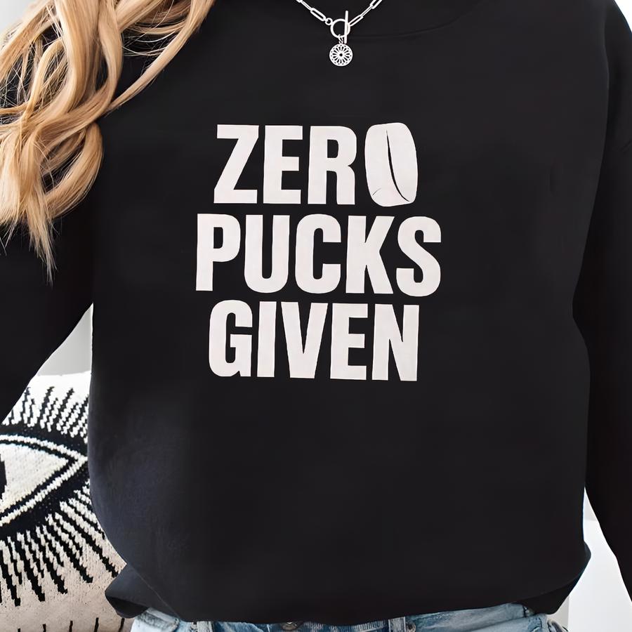 No Pucks Given Funny Hockey Unisex Heavy Blend Cotton Gildan Hoodie Shirt Perfect Hockey Player Gift - 18500 Sweatshirt