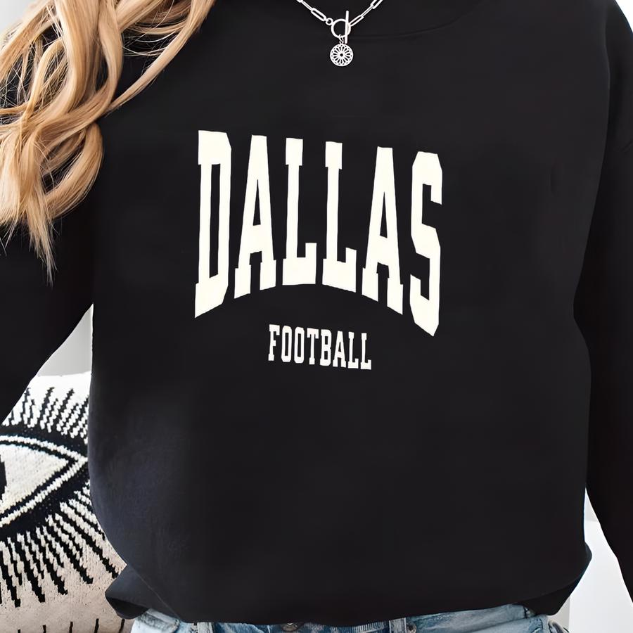 Vintage Football Sweatshirt, Varsity Game Day Crewneck, Cowboys Tailgate Shirt, Sunday Football Outfit, Retro Sweater Sweatshirt