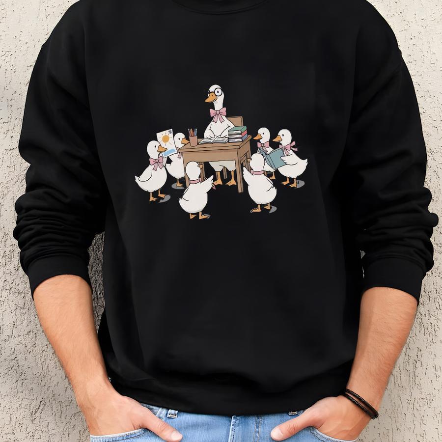 ® 2nd Grade Teacher Sweatshirt, Still Honkin' Strong Tee, Cute Goose T-shirt, Teacher Birthday Gift, Gift From Students Sweatshirt