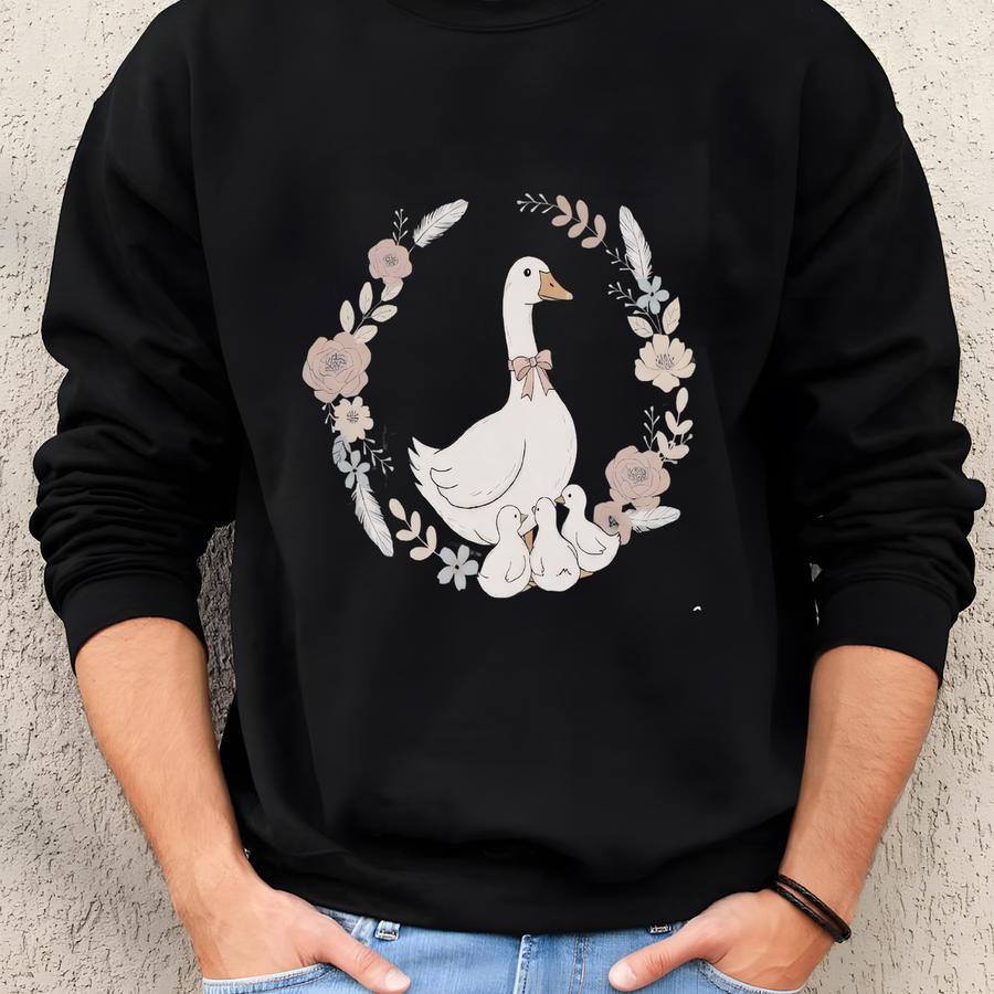 ® Goose Mom Shirt, Goose Sweatshirt, Mothers Day Gift, Goose Family Tee, Cute Goose Gift, Birthday Present For Goose Lovers Sweatshirt